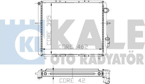 KALE OTO RADYATÖR 207900 - Hladnjak, hladjenje motora www.molydon.hr