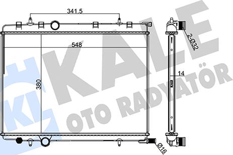 KALE OTO RADYATÖR 216900 - Hladnjak, hladjenje motora www.molydon.hr