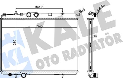 KALE OTO RADYATÖR 216600 - Hladnjak, hladjenje motora www.molydon.hr