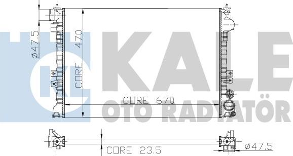 KALE OTO RADYATÖR 217400 - Hladnjak, hladjenje motora www.molydon.hr