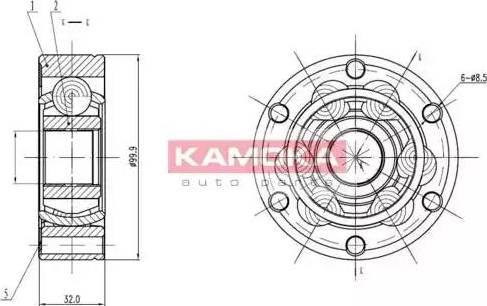 Kamoka 9024 - Kardan, Pogonska osovina www.molydon.hr