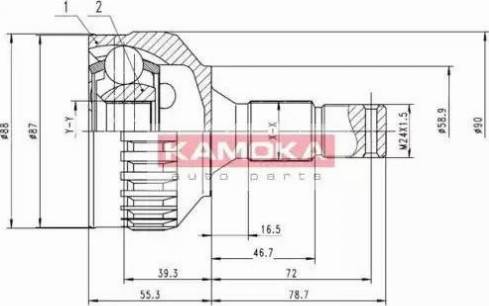 Kamoka 6962 - Kardan, Pogonska osovina www.molydon.hr