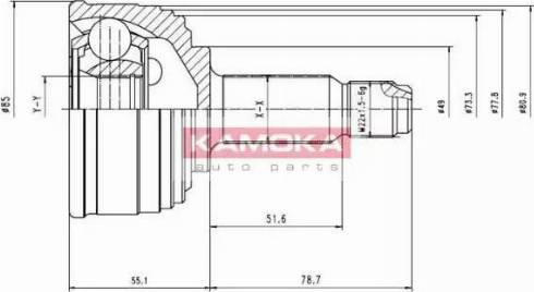 Kamoka 6422 - Kardan, Pogonska osovina www.molydon.hr