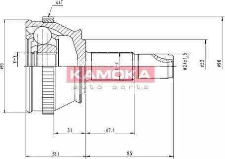 Kamoka 6690 - Kardan, Pogonska osovina www.molydon.hr