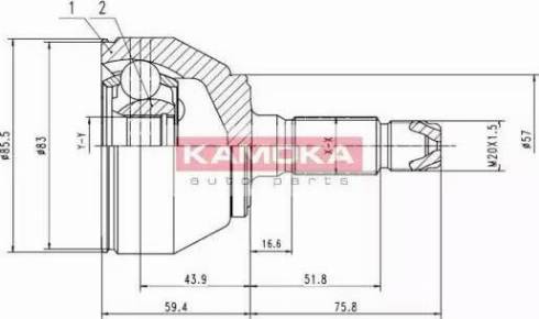 Kamoka 6180 - Kardan, Pogonska osovina www.molydon.hr