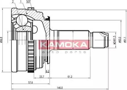 Kamoka 6800 - Kardan, Pogonska osovina www.molydon.hr