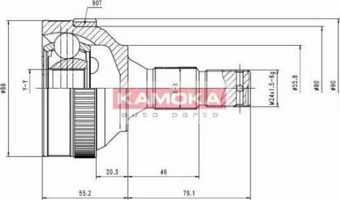 Kamoka 6224 - Kardan, Pogonska osovina www.molydon.hr