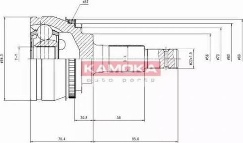 Kamoka 6788 - Kardan, Pogonska osovina www.molydon.hr