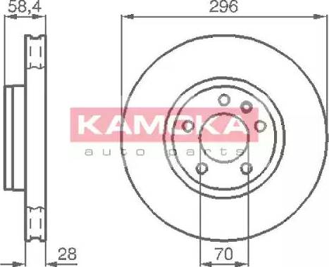 Kamoka 103660 - Kočioni disk www.molydon.hr