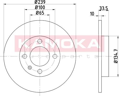 Kamoka 103156 - Kočioni disk www.molydon.hr