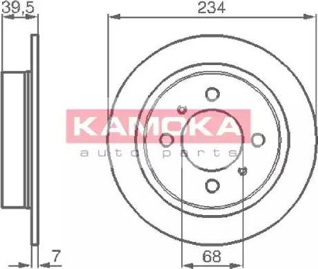 Kamoka 1031580 - Kočioni disk www.molydon.hr