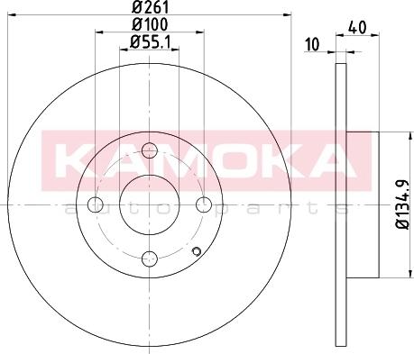 Kamoka 103157 - Kočioni disk www.molydon.hr