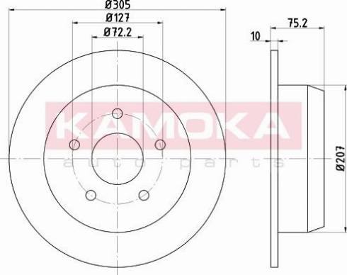 Kamoka 103160 - Kočioni disk www.molydon.hr