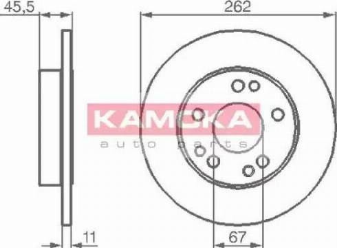 Kamoka 103106 - Kočioni disk www.molydon.hr