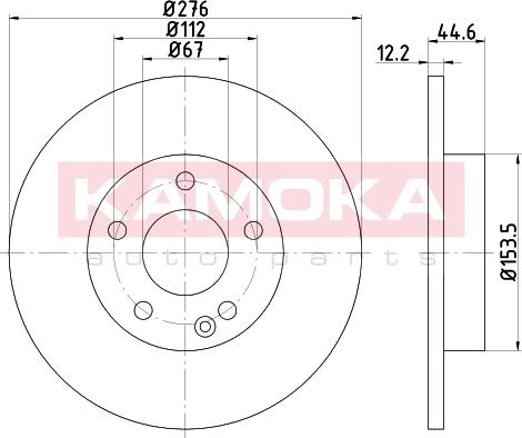 Kamoka 103189 - Kočioni disk www.molydon.hr