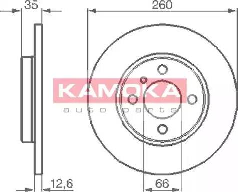 Kamoka 103124 - Kočioni disk www.molydon.hr