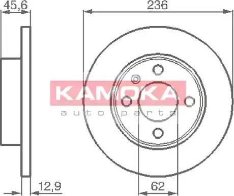 Kamoka 1031750 - Kočioni disk www.molydon.hr