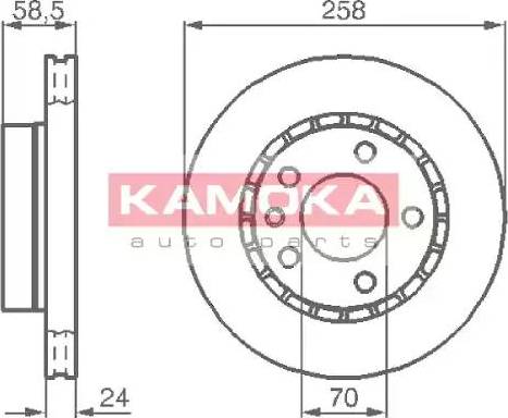 Kamoka 103376 - Kočioni disk www.molydon.hr