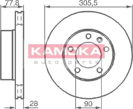 Kamoka 1032434 - Kočioni disk www.molydon.hr