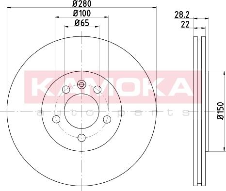 Kamoka 103223 - Kočioni disk www.molydon.hr