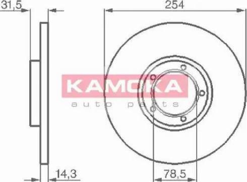 Kamoka 103276 - Kočioni disk www.molydon.hr