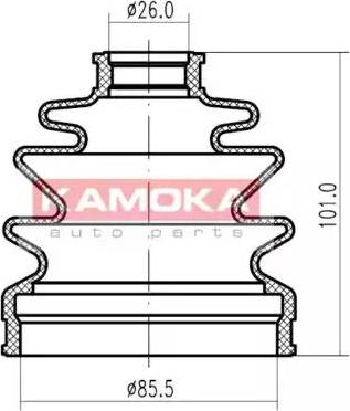 Kamoka 1146956 - Manžeta, Pogonska osovina www.molydon.hr