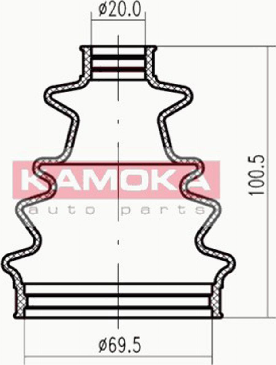 Kamoka 1146348 - Manžeta, Pogonska osovina www.molydon.hr