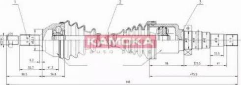 Kamoka FD1138928 - Pogonska osovina www.molydon.hr