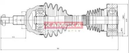 Kamoka VW1138926 - Pogonska osovina www.molydon.hr