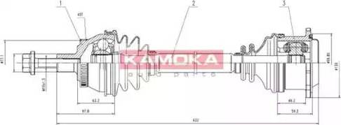 Kamoka VW1138921A - Pogonska osovina www.molydon.hr