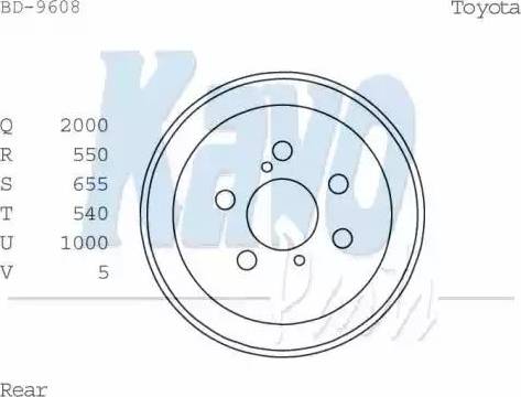 Kavo Parts BD-9608 - Bubanj kočnica www.molydon.hr