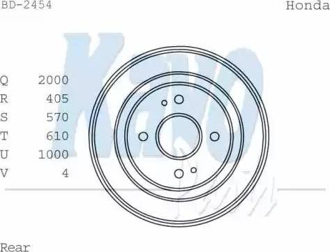 Kavo Parts BD-2454 - Bubanj kočnica www.molydon.hr