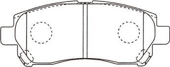 Kavo Parts BP-9153 - Komplet Pločica, disk-kočnica www.molydon.hr