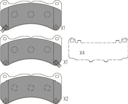 Kavo Parts BP-9157 - Komplet Pločica, disk-kočnica www.molydon.hr