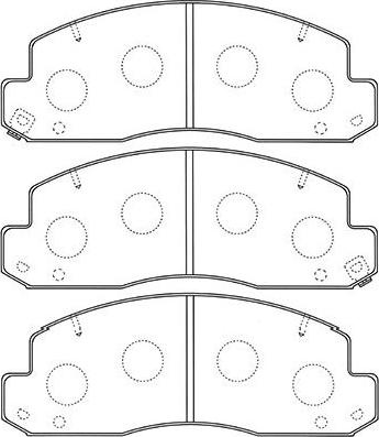 Kavo Parts BP-9106 - Komplet Pločica, disk-kočnica www.molydon.hr