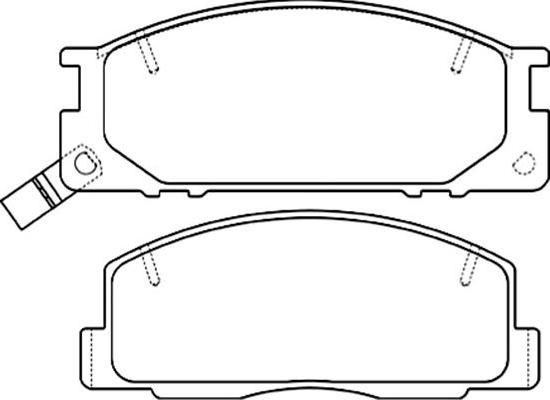 Kavo Parts BP-9101 - Komplet Pločica, disk-kočnica www.molydon.hr