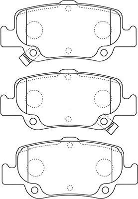 Kavo Parts BP-9129 - Komplet Pločica, disk-kočnica www.molydon.hr