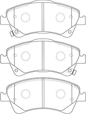 Kavo Parts BP-9128 - Komplet Pločica, disk-kočnica www.molydon.hr