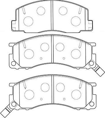 Kavo Parts BP-9123 - Komplet Pločica, disk-kočnica www.molydon.hr