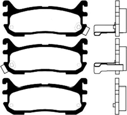 Kavo Parts BP-4541 - Komplet Pločica, disk-kočnica www.molydon.hr