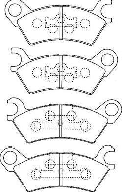 Kavo Parts BP-4547 - Komplet Pločica, disk-kočnica www.molydon.hr