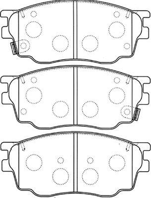 Kavo Parts BP-4550 - Komplet Pločica, disk-kočnica www.molydon.hr