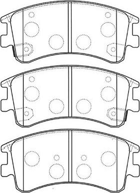 Kavo Parts BP-4551 - Komplet Pločica, disk-kočnica www.molydon.hr