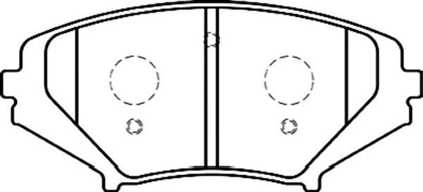 Kavo Parts BP-4558 - Komplet Pločica, disk-kočnica www.molydon.hr