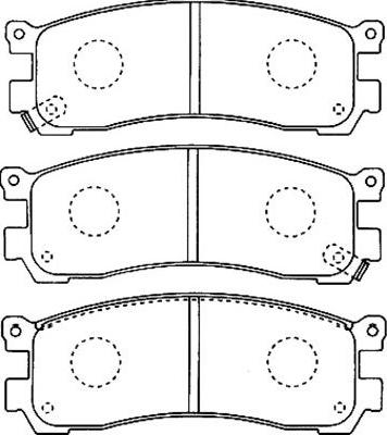 Kavo Parts BP-4552 - Komplet Pločica, disk-kočnica www.molydon.hr