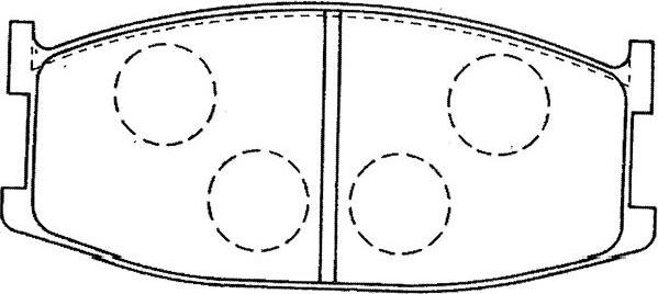 Kavo Parts BP-4561 - Komplet Pločica, disk-kočnica www.molydon.hr