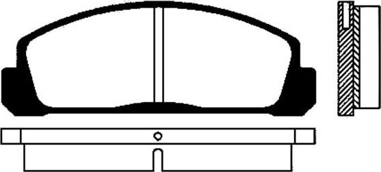 Kavo Parts BP-4500 - Komplet Pločica, disk-kočnica www.molydon.hr