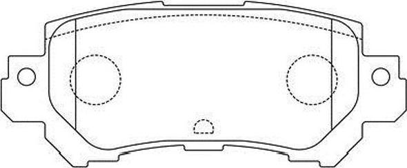 Kavo Parts BP-4580 - Komplet Pločica, disk-kočnica www.molydon.hr