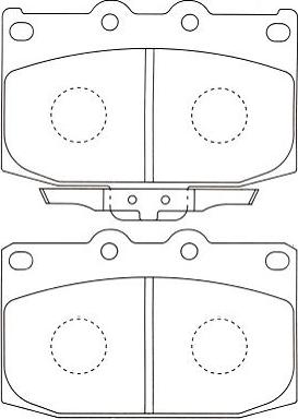 Kavo Parts BP-4530 - Komplet Pločica, disk-kočnica www.molydon.hr