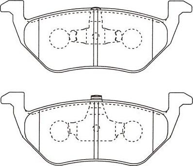 Kavo Parts BP-4578 - Komplet Pločica, disk-kočnica www.molydon.hr